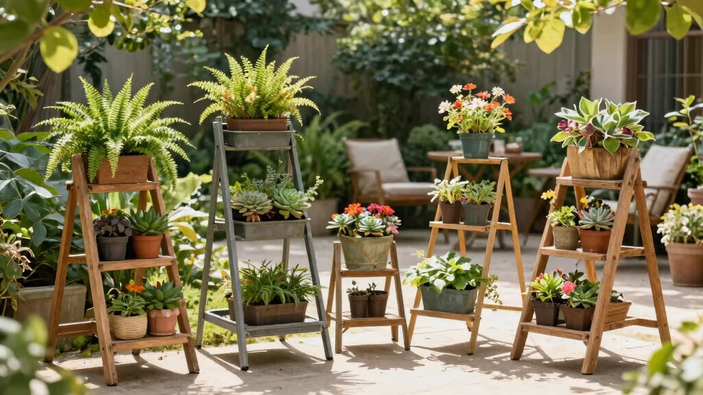 11 Ladder Plant Stand Ideas: Multi Tier Gardening Solutions