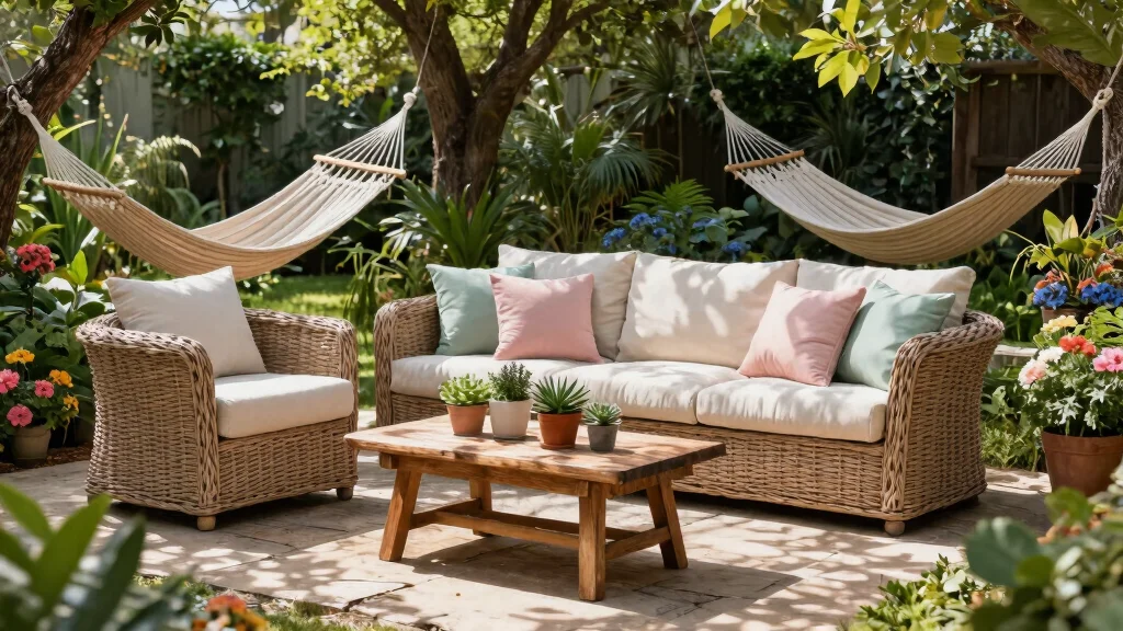14 Wicker Patio Furniture Ideas for Relaxed Gardens